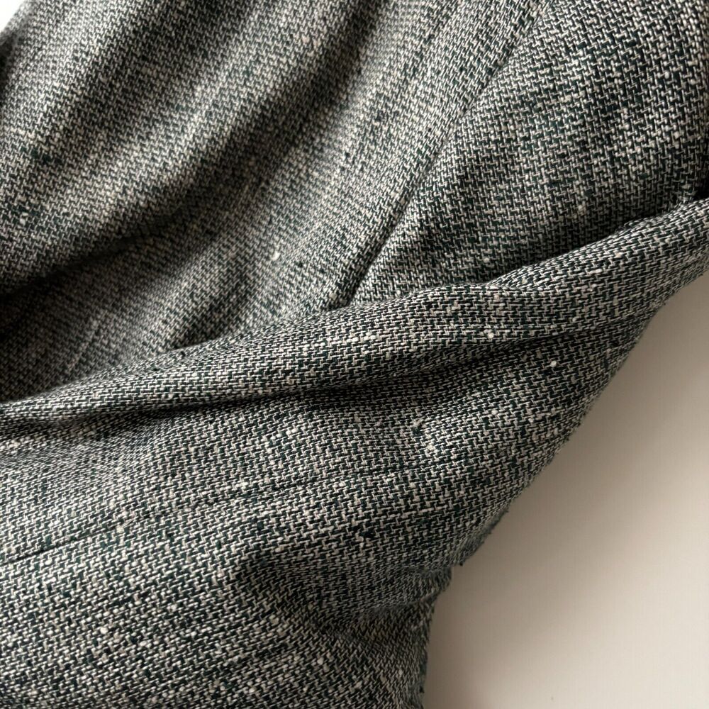 Christian Brooks 100% Silk Gray Blazer Suit Jacket 44 L Tweed 2 Button Pocket US - Picture 8 of 10